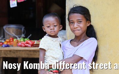Nosy Komba different street and island impressions
