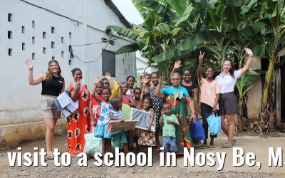 visit to a school in Nosy Be, Madagascar
