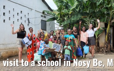 visit to a school in Nosy Be, Madagascar