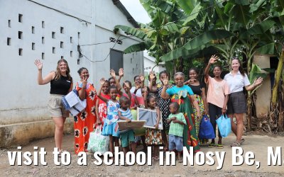 visit to a school in Nosy Be, Madagascar