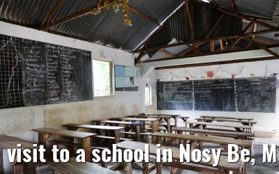 visit to a school in Nosy Be, Madagascar