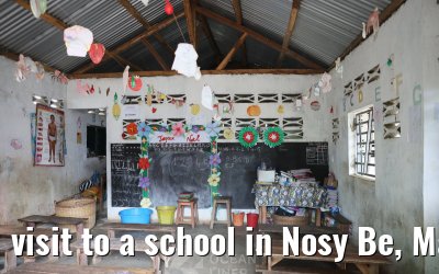 visit to a school in Nosy Be, Madagascar