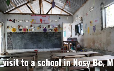 visit to a school in Nosy Be, Madagascar