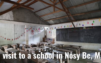 visit to a school in Nosy Be, Madagascar
