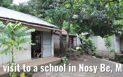 visit to a school in Nosy Be, Madagascar