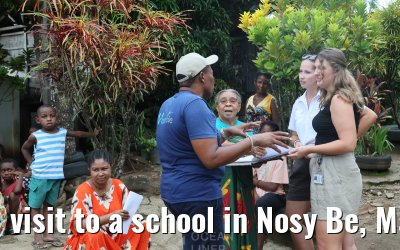 visit to a school in Nosy Be, Madagascar