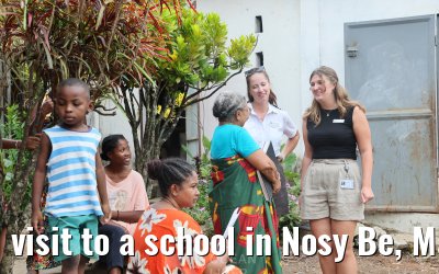 visit to a school in Nosy Be, Madagascar