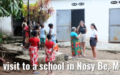 visit to a school in Nosy Be, Madagascar