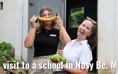 visit to a school in Nosy Be, Madagascar
