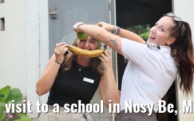 visit to a school in Nosy Be, Madagascar