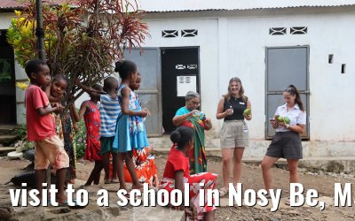 visit to a school in Nosy Be, Madagascar