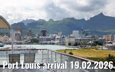 Port Louis arrival 19.02.2026