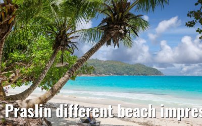 Praslin different beach impressions
