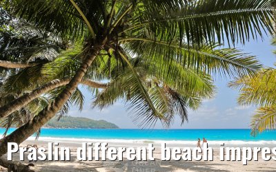 Praslin different beach impressions