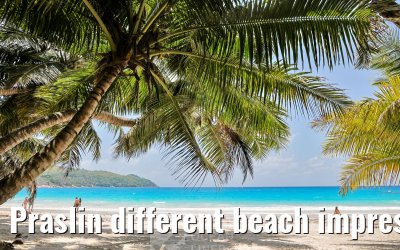 Praslin different beach impressions