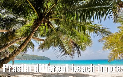 Praslin different beach impressions