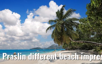 Praslin different beach impressions