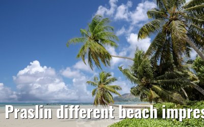 Praslin different beach impressions