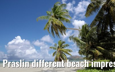 Praslin different beach impressions