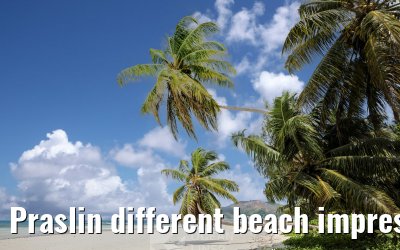 Praslin different beach impressions
