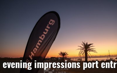 evening impressions port entrance Walvis Bay