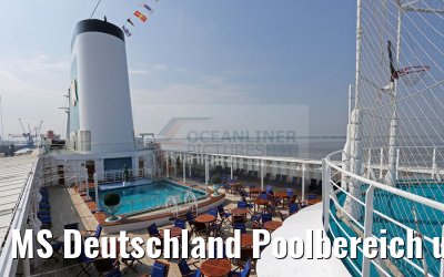 MS Deutschland Poolbereich und Sonnenliegen 03.06.2016