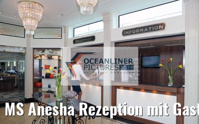 MS Anesha Rezeption mit Gast