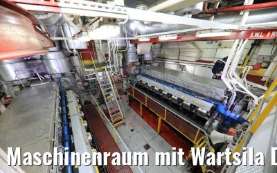 Maschinenraum mit Wartsila Dieselmotoren 15.05.2019