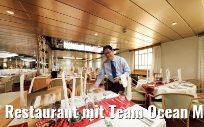 Restaurant mit Team Ocean Majesty