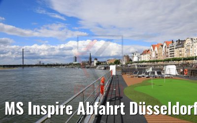 MS Inspire Abfahrt Düsseldorf 06.07.2020