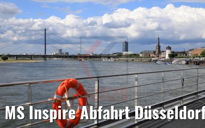 MS Inspire Abfahrt Düsseldorf 06.07.2020