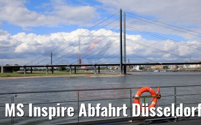 MS Inspire Abfahrt Düsseldorf 06.07.2020