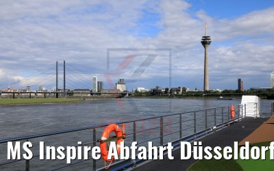 MS Inspire Abfahrt Düsseldorf 06.07.2020