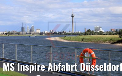 MS Inspire Abfahrt Düsseldorf 06.07.2020