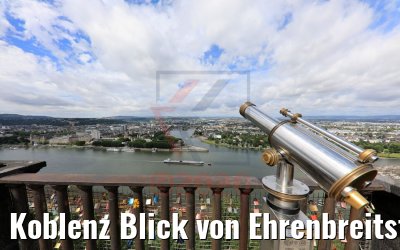 Koblenz Blick von Ehrenbreitstein 09.07.2020