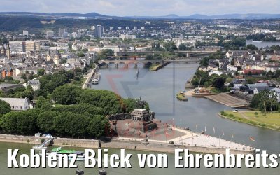 Koblenz Blick von Ehrenbreitstein 09.07.2020