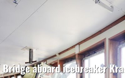 Bridge aboard icebreaker Krasin St. Petersburg
