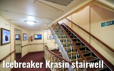 Icebreaker Krasin stairwell