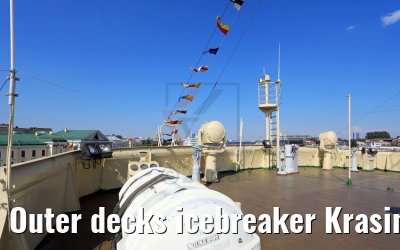 Outer decks icebreaker Krasin St. Petersburg