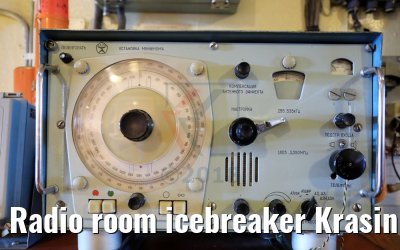 Radio room icebreaker Krasin St. Petersburg