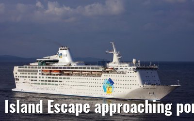 Island Escape approaching port of Ajaccio, 12. April 2008