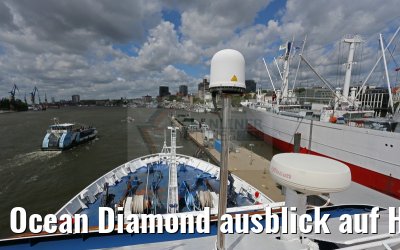 Ocean Diamond ausblick auf Hamburg