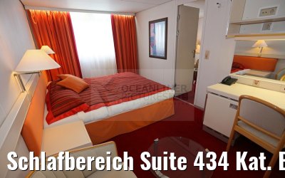 Schlafbereich Suite 434 Kat. B Ocean Diamond