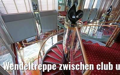 Wendeltreppe zwischen club und gallery Ocean Diamond