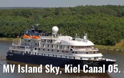 MV Island Sky, Kiel Canal 05. August 2013
