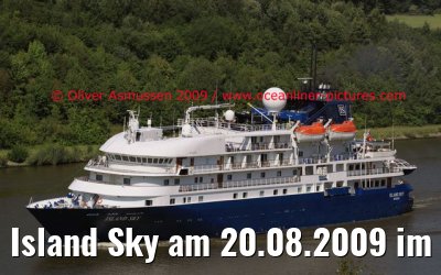 Island Sky am 20.08.2009 im Nord-Ostsee-Kanal