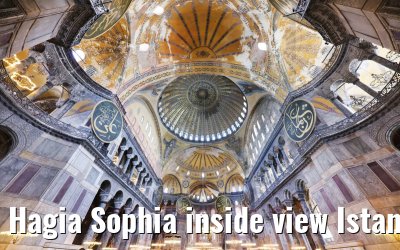 Hagia Sophia inside view Istanbul 09.05.2022