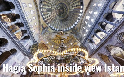 Hagia Sophia inside view Istanbul 09.05.2022