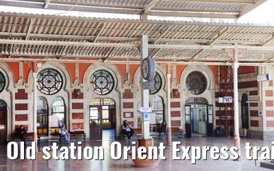 Old station Orient Express train Istanbul 09.05.2022