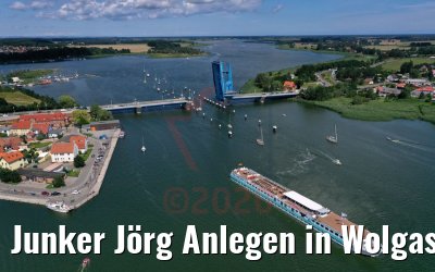 Junker Jörg Anlegen in Wolgast 04.08.2020